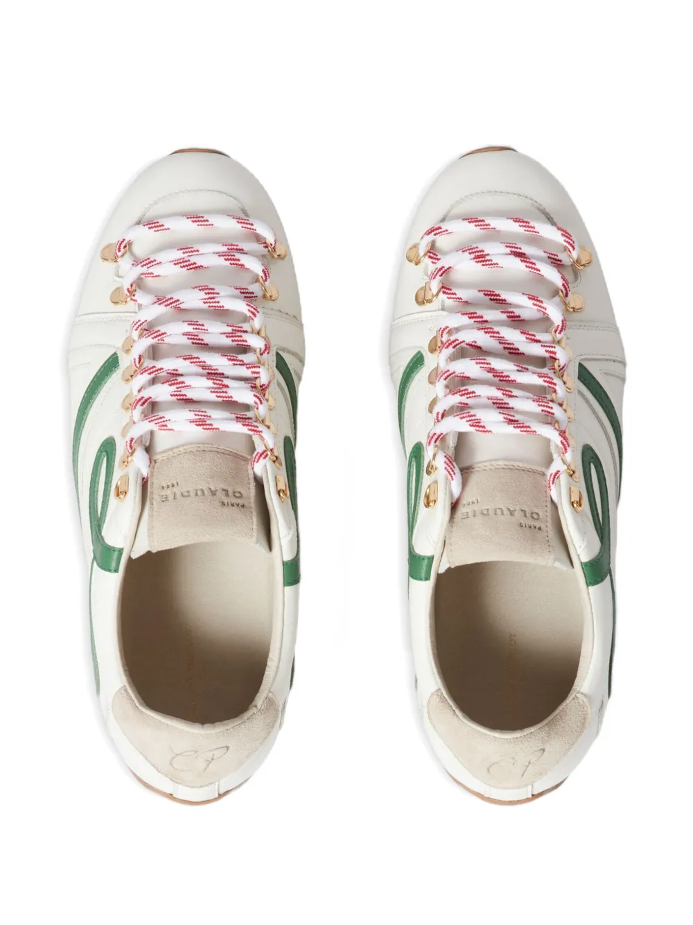 Claudie Pierlot Swing leren sneakers Wit