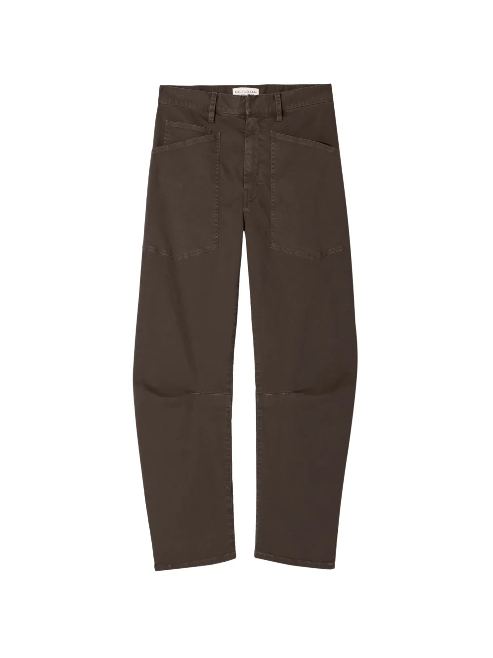 Nili Lotan patch pocket trousers - Marrone