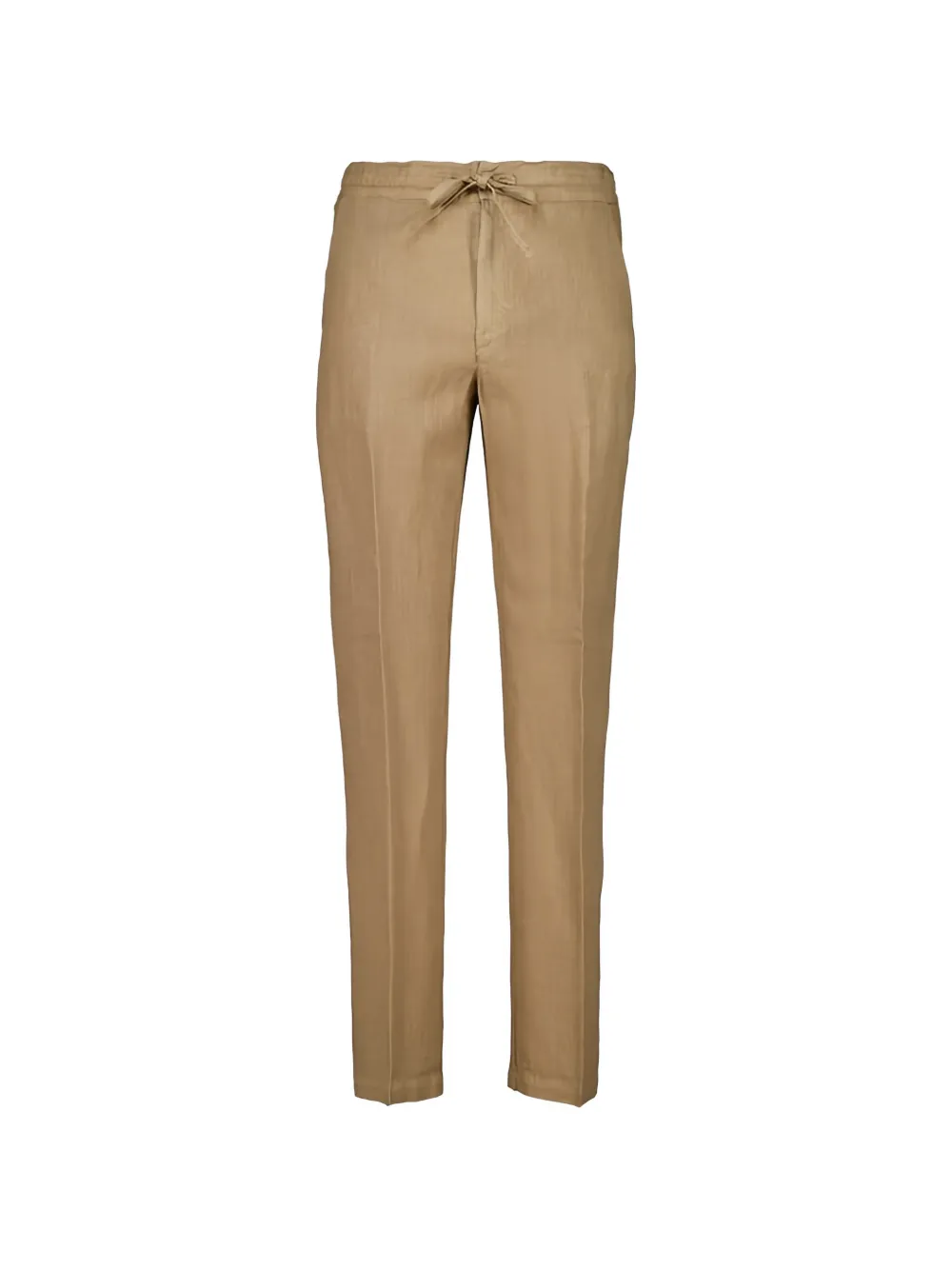 120% Lino drawstring linen trousers - Toni neutri