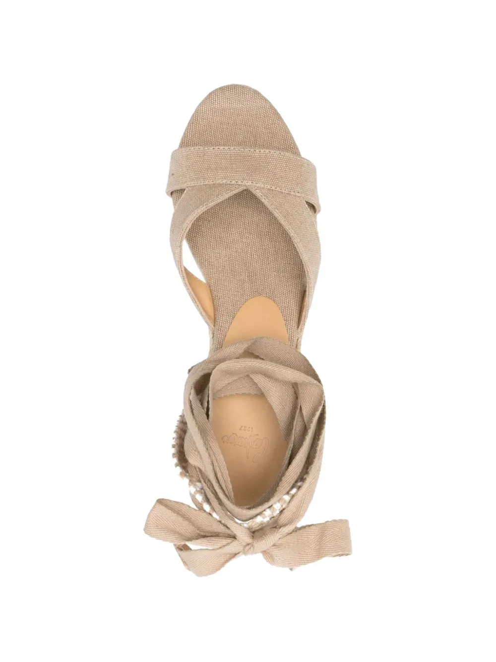 Castañer Bailey espadrilles met gekruiste bandjes Beige