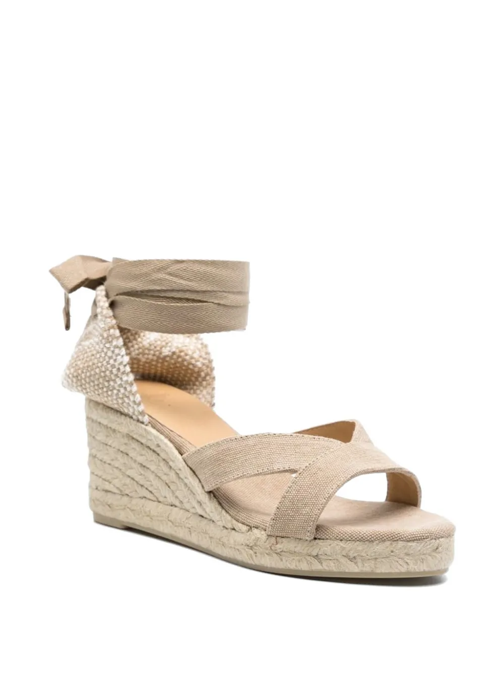 Castañer Bailey espadrilles met gekruiste bandjes Beige