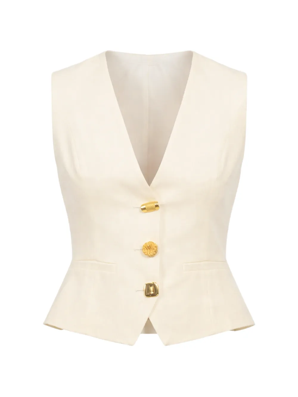 Francoise Pinton - Paris Anita button waistcoat - Neutrals