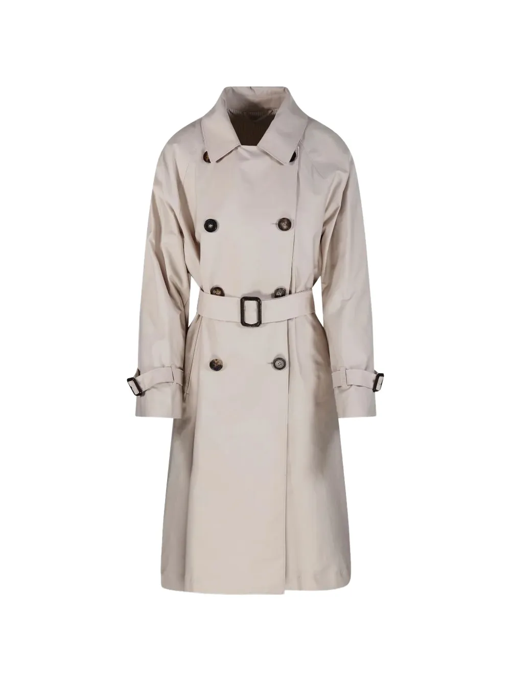 'S Max Mara belted double-breasted coat - Nude