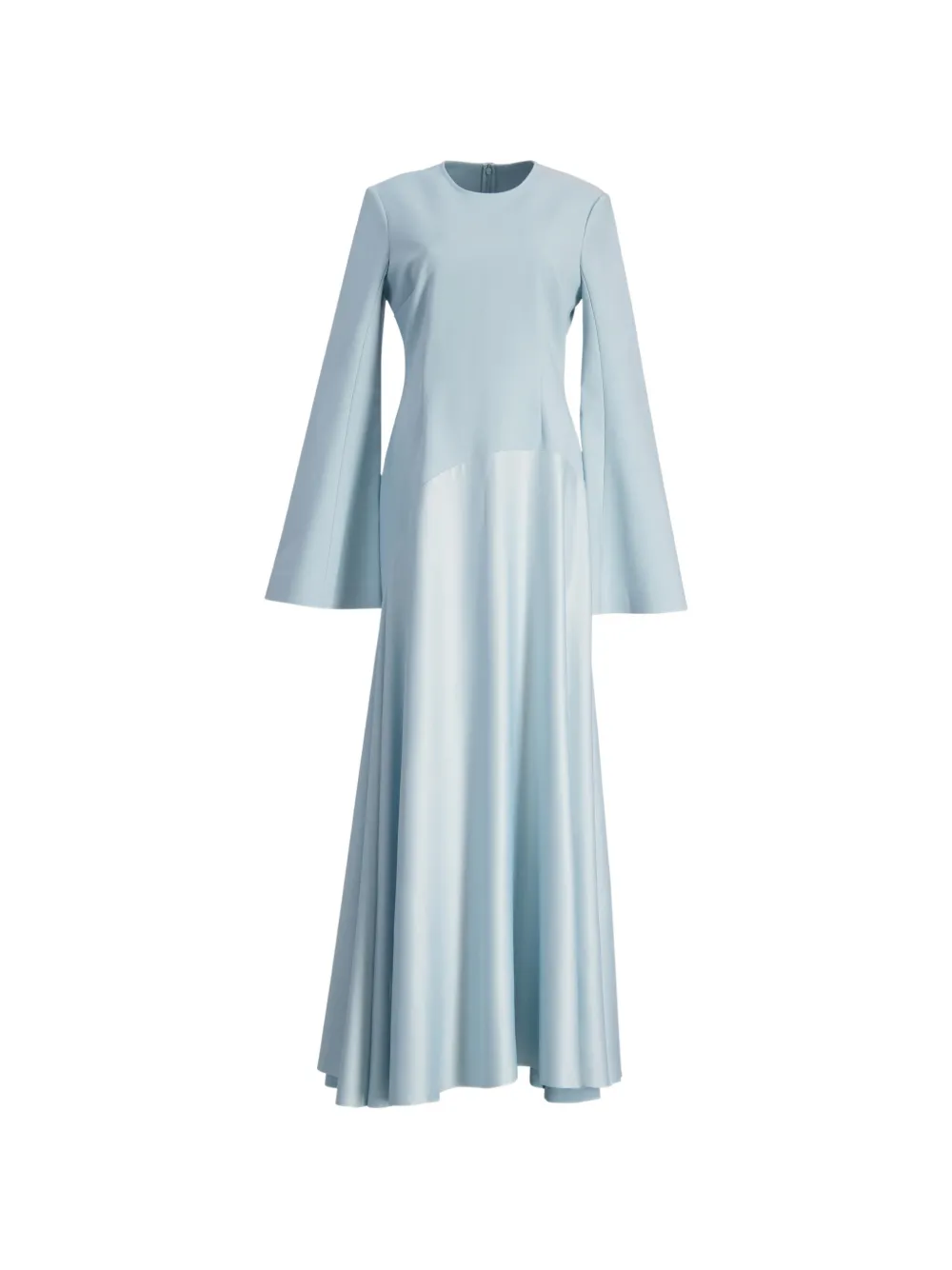 Solace London Abito lungo The Storm con maniche svasate - Blu