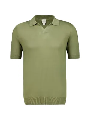 Issey Miyake プリーツポロカラーTシャツ | グリーン | FARFETCH JP