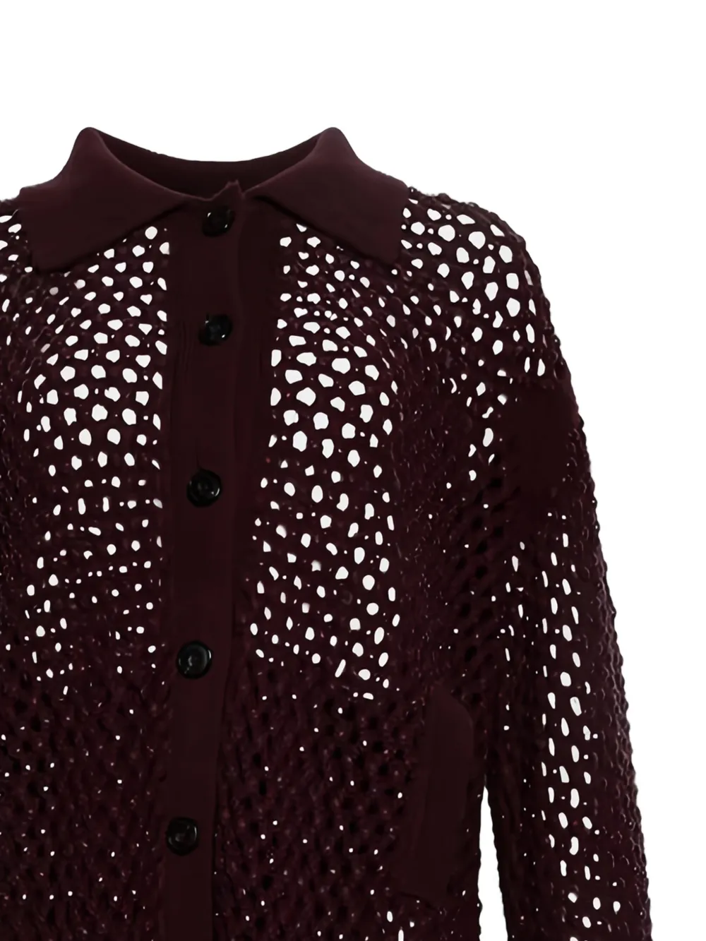  Diotima Open-knit Buttoned Cardigan - Red 