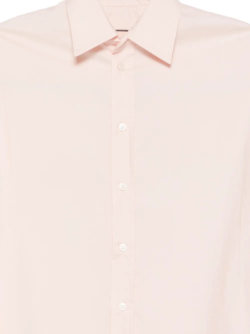  Plan C Buttoned Long-sleeve Shirt - Pink 