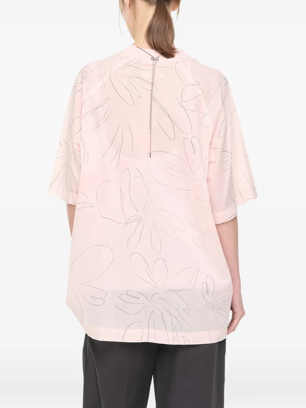  Plan C Floral-print T-shirt - Pink 