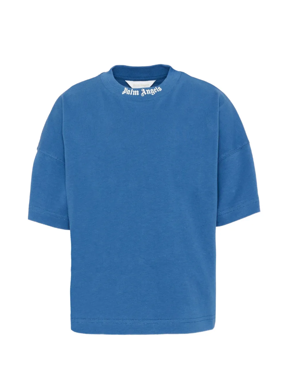 Palm Angels Kids logo-print short-sleeve T-shirt - Blu