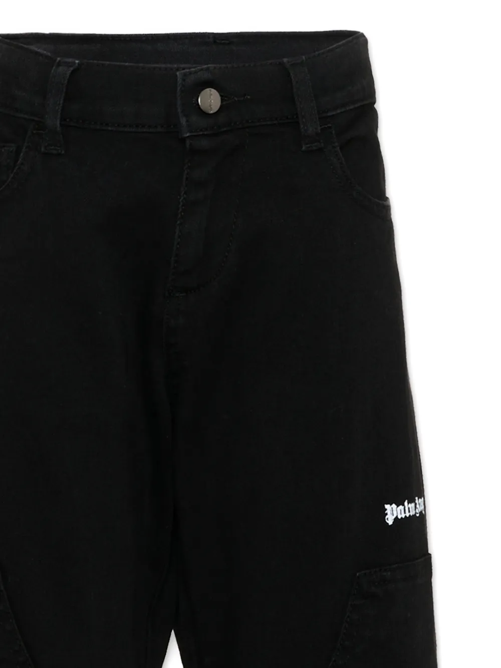 Palm Angels Kids Broek met logodetail Zwart