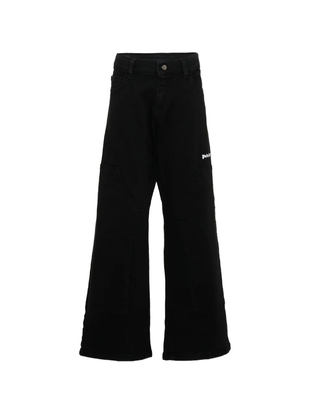 Palm Angels Kids logo-detail trousers - Nero