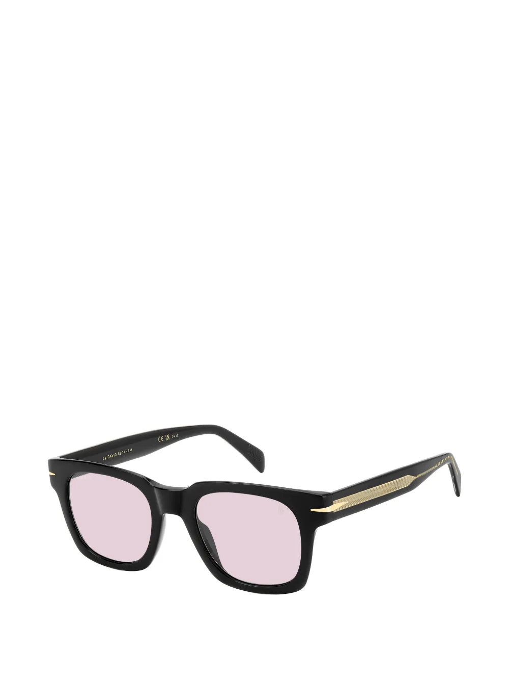 Eyewear by David Beckham Zonnebril met vierkant montuur Zwart