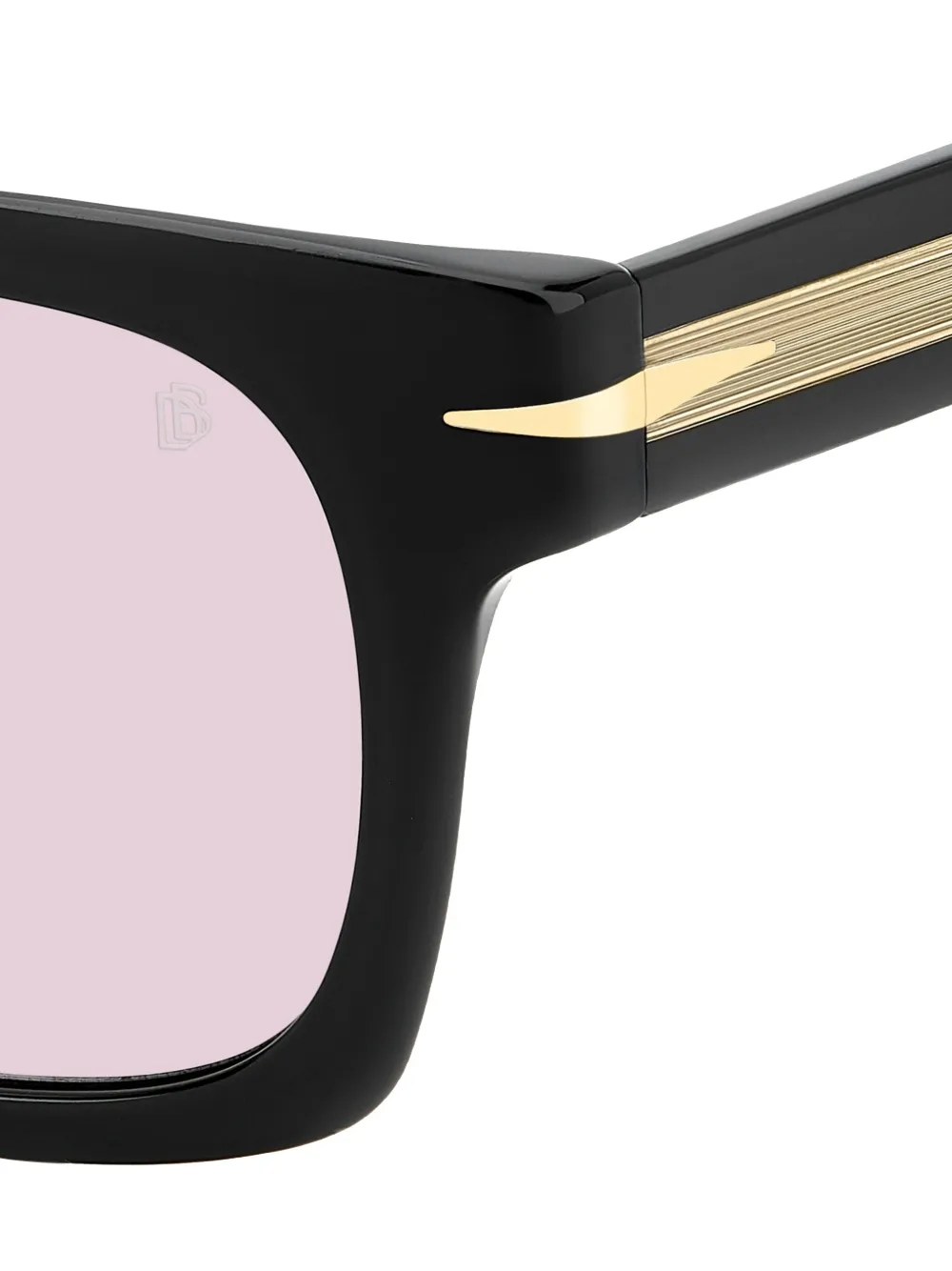 Eyewear by David Beckham Zonnebril met vierkant montuur Zwart