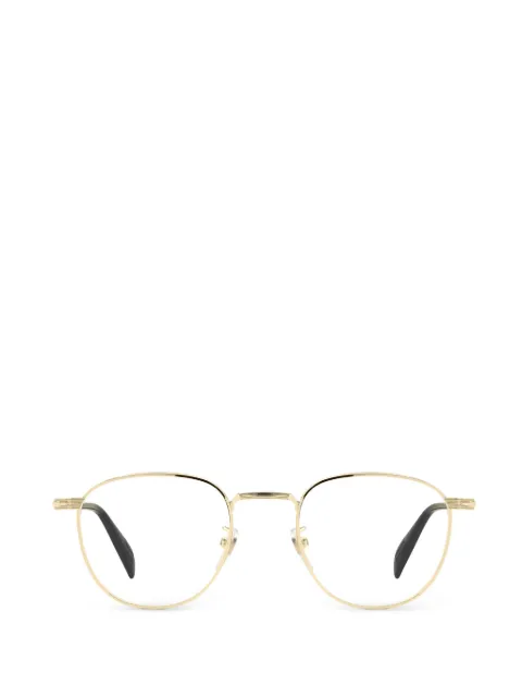 Eyewear by David Beckham round-frame metal glasses