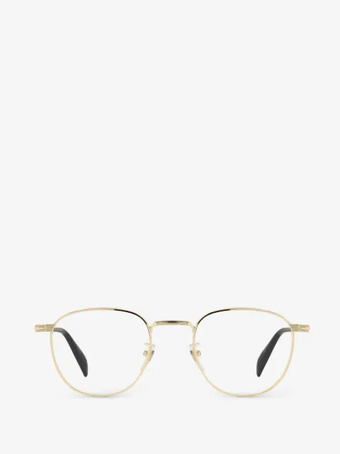 Eyewear by David Beckham round-frame metal glasses