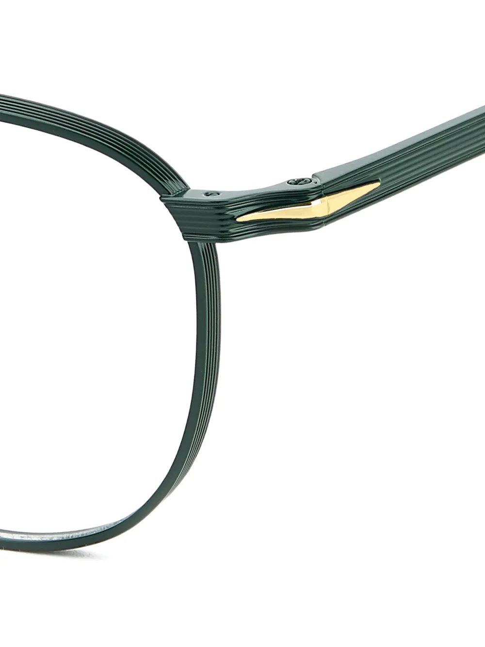 Eyewear by David Beckham Bril met rond metalen montuur Groen