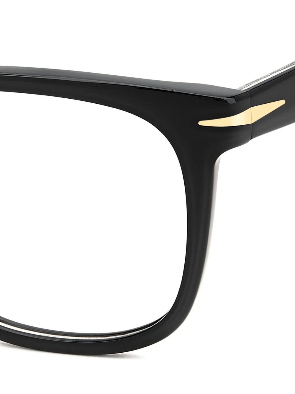  Eyewear By David Beckham Square-frame Browline Glasses - Black 