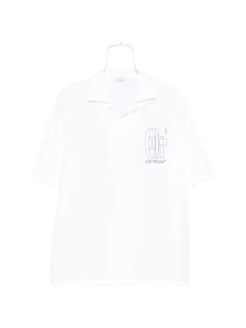 Off-White logo-print short-sleeve shirt