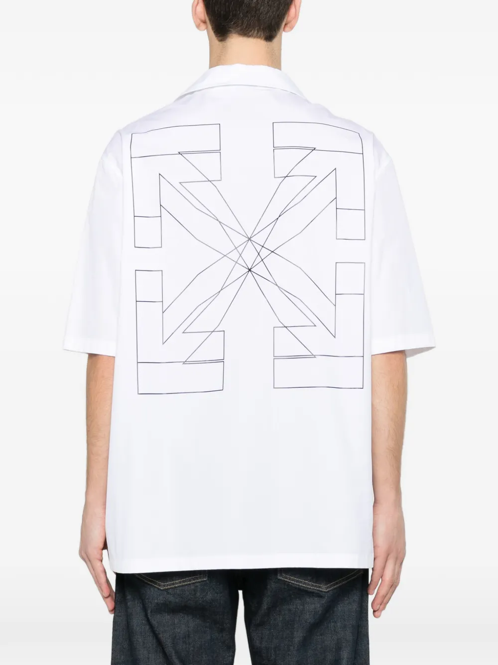 Off-White Overhemd met korte mouwen Wit