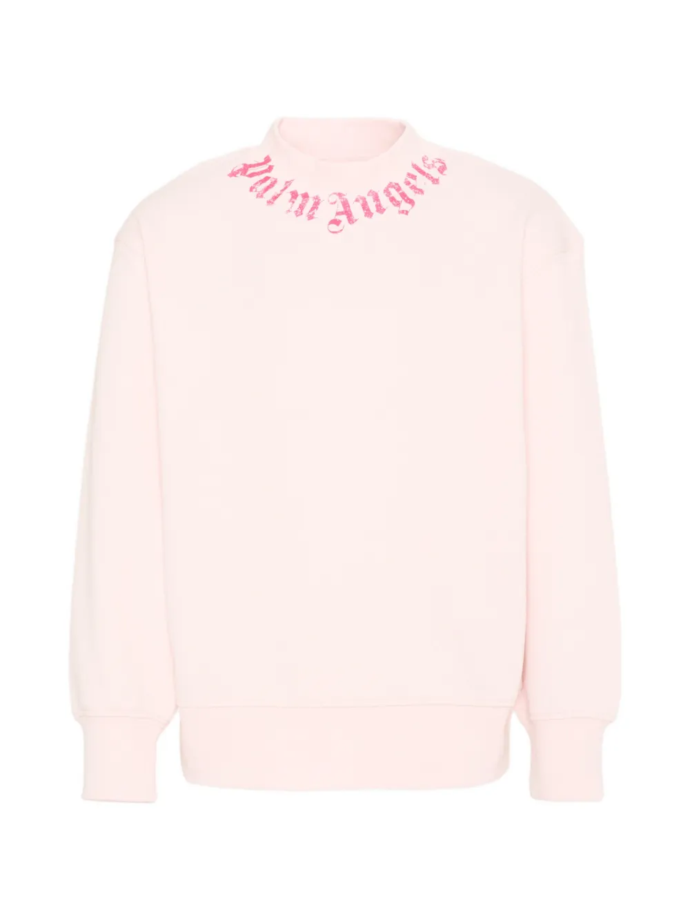 Palm Angels Kids logo-print crew-neck sweatshirt - Rosa