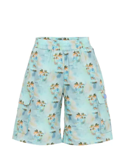 Palm Angels Kids Cargo corti con stampa