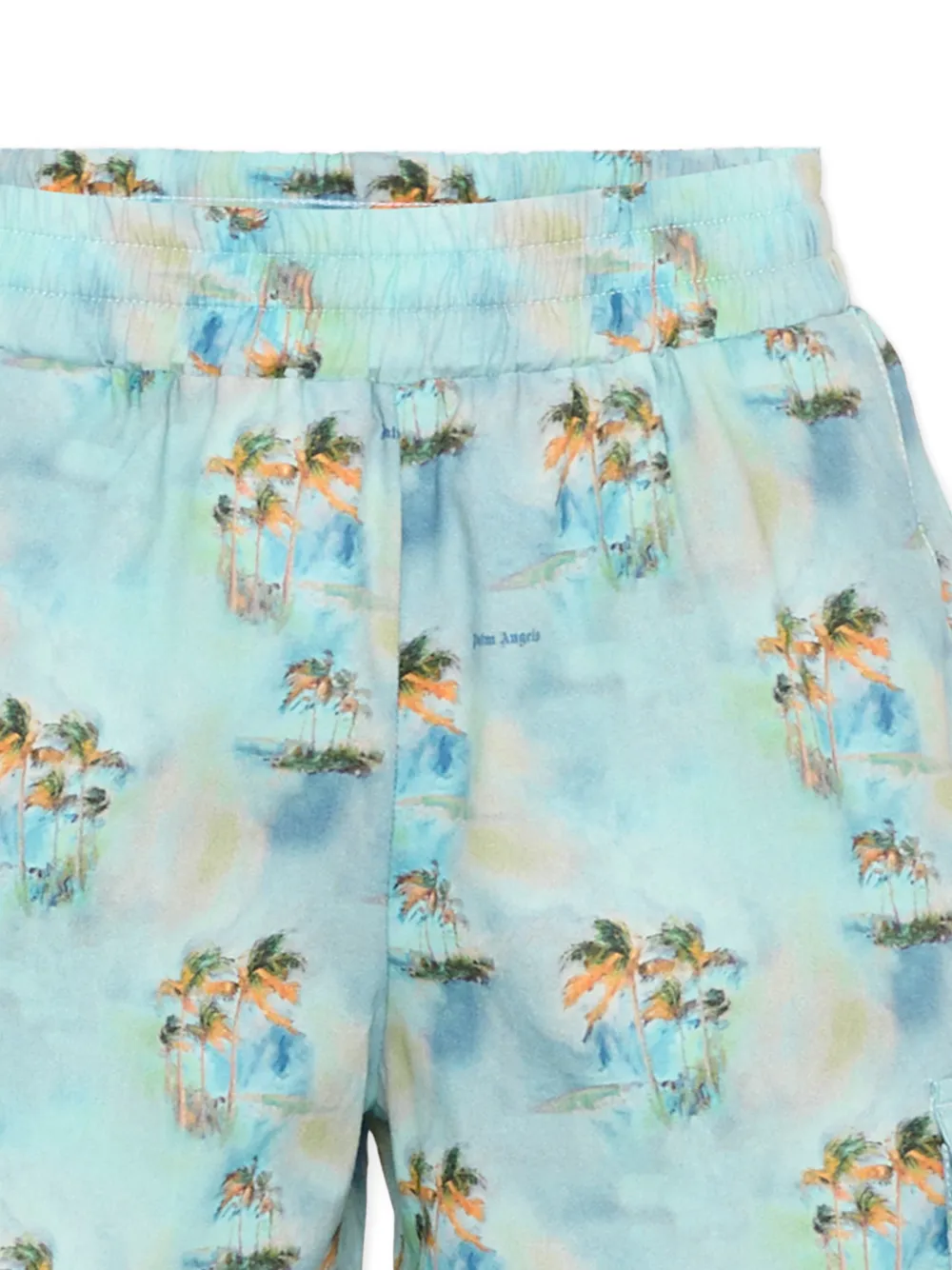 Palm-Print Cargo Shorts