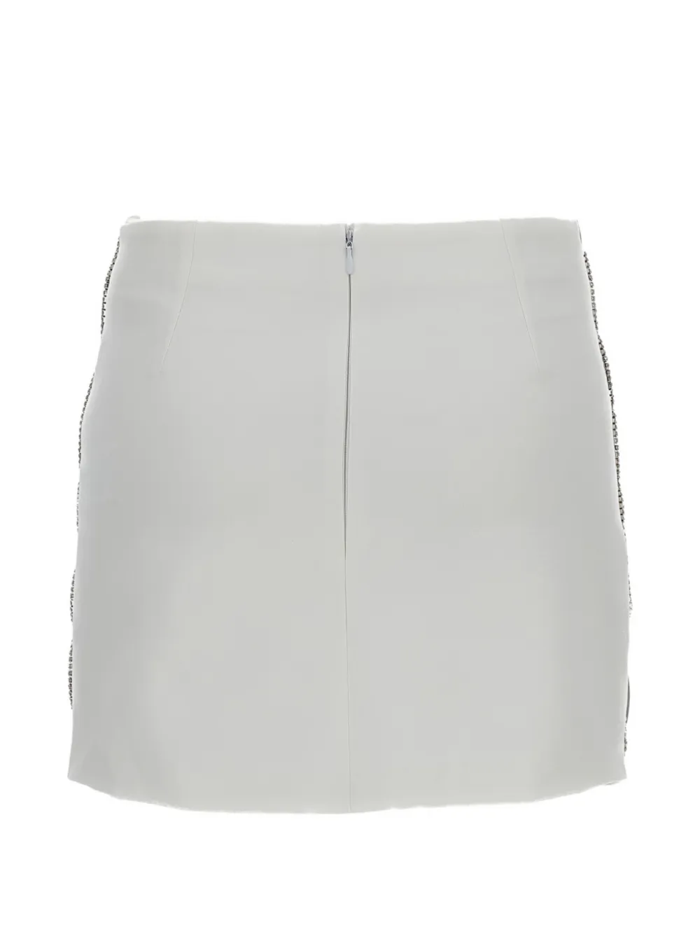  Des Phemmes Crystal-embellished Mini Skirt - White 