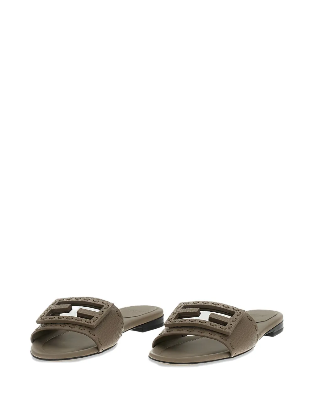 FENDI Leren muiltjes Grijs