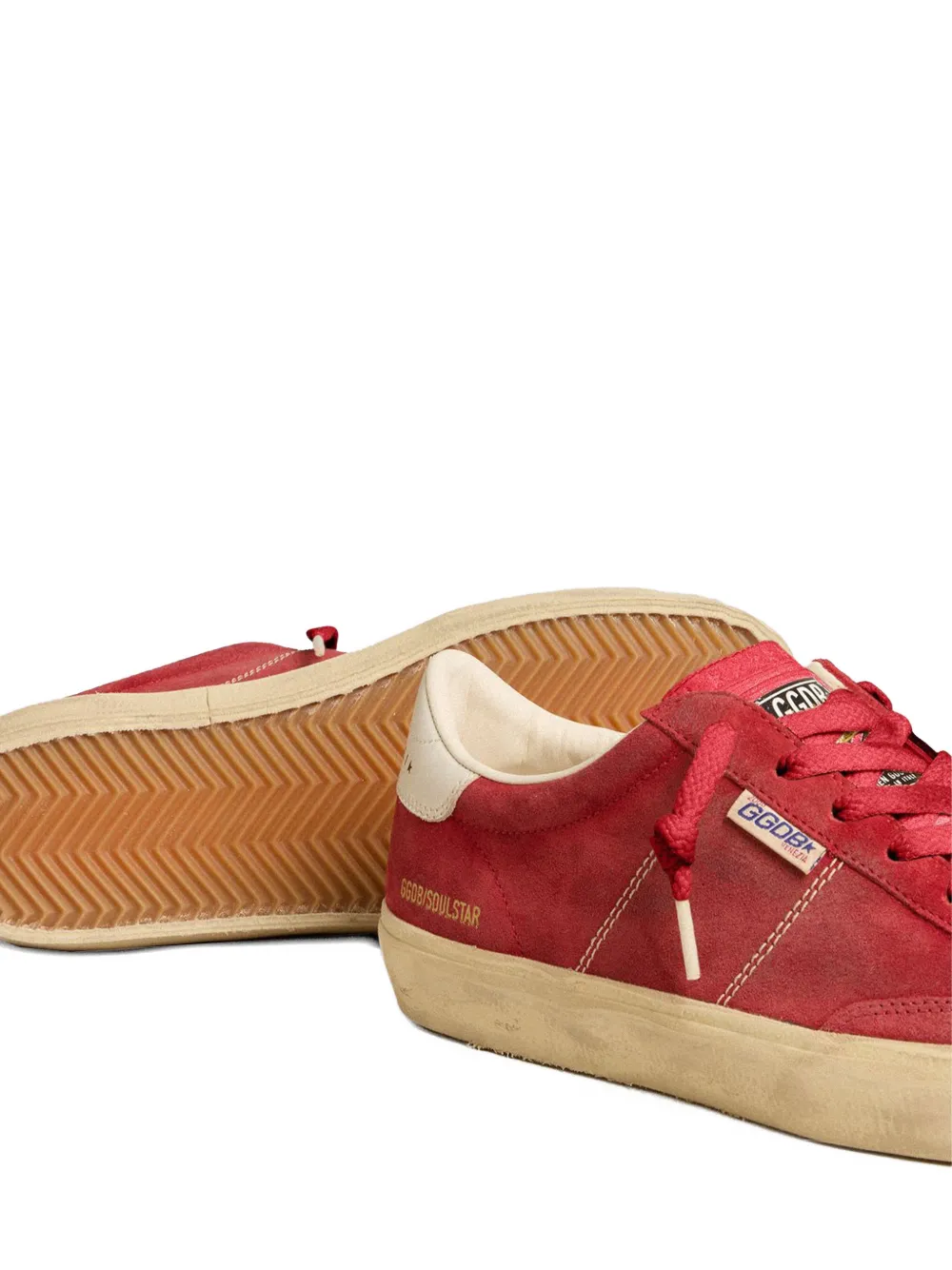 Golden Goose Soul Star suède sneakers Rood
