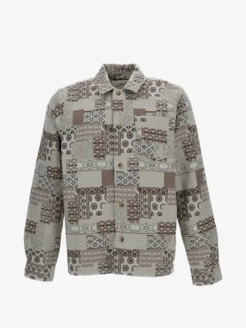 Les Deux patchwork patterned shirt jacket
