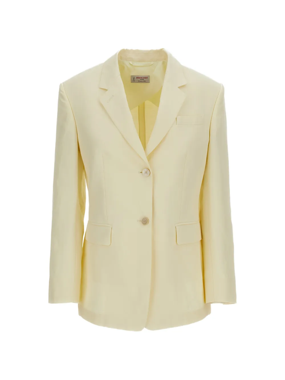 Alberto Biani single-breasted notched-lapels jacket - Giallo