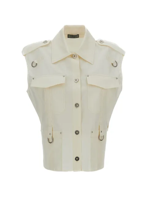 Durazzi Milano camisa con bolsillos y solapa