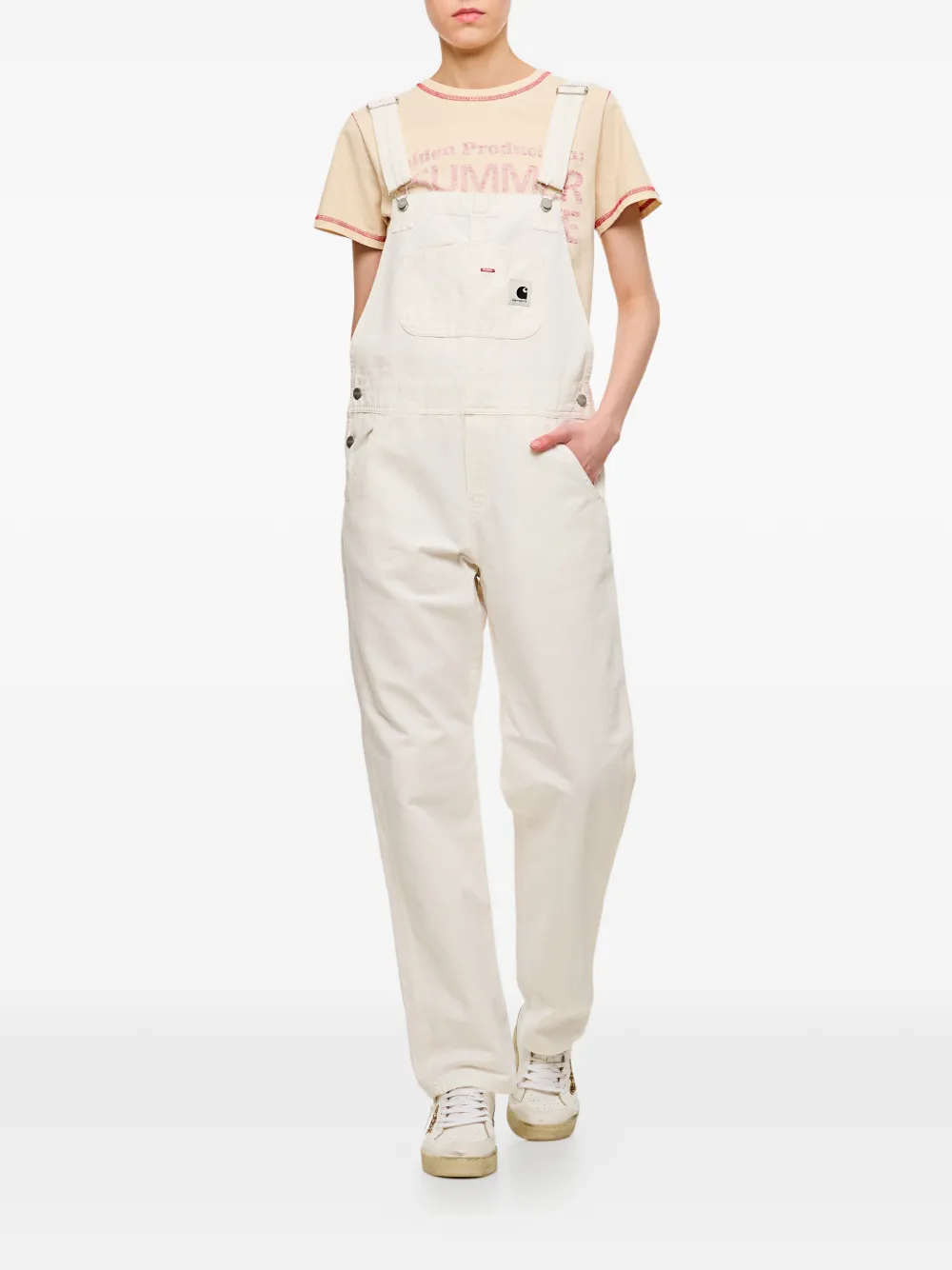  Carhartt Wip Straight-leg Dungaree - White 