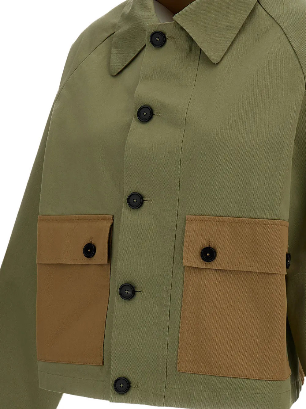  Barena Button Patch Pocket Jacket - Green 