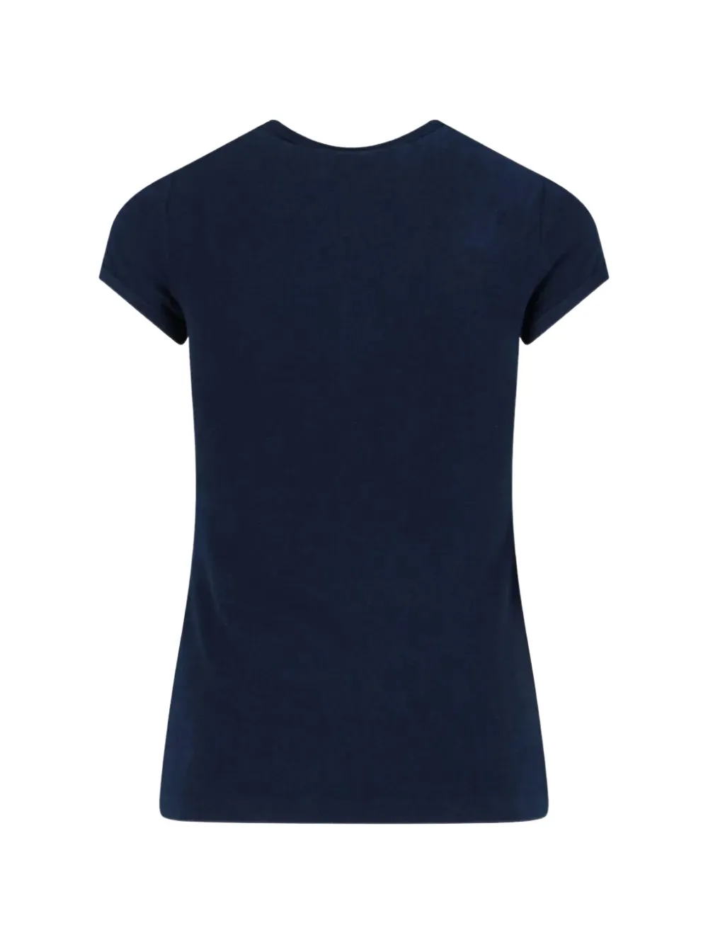 Courrèges logo-embroidered T-shirt - Blu
