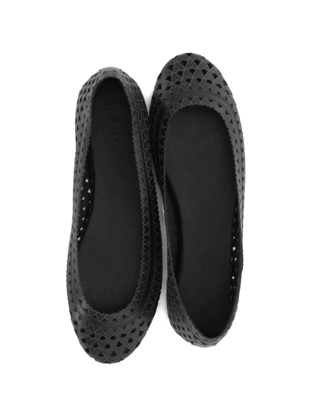 ISABEL MARANT heart cutout ballerinas Zwart