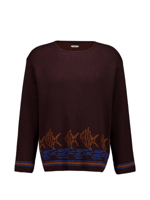 BODE school fish cotton knitwear 