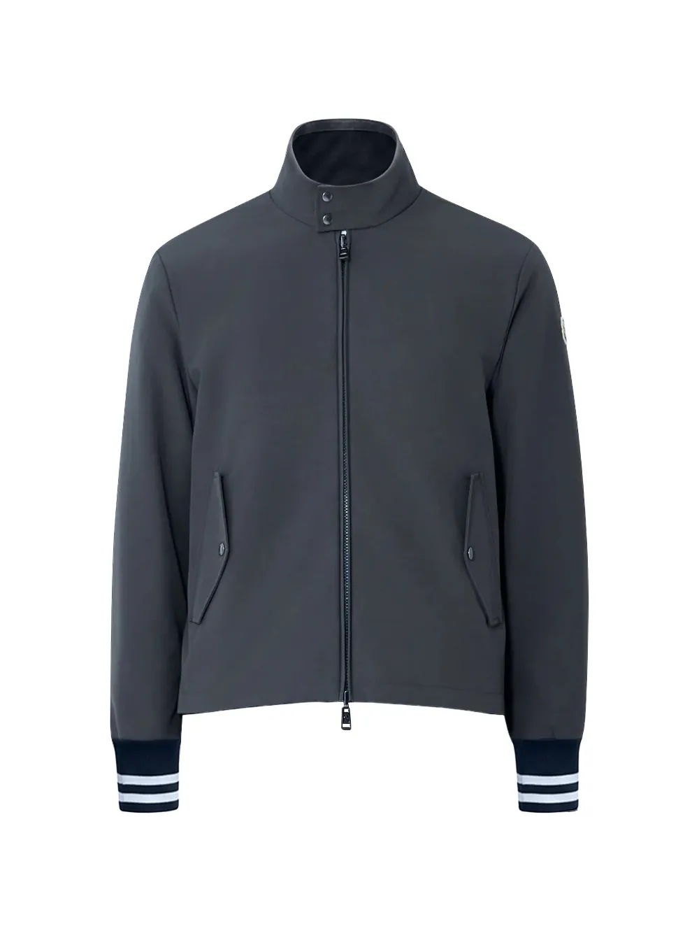Moncler Gestreept jack met rits Grijs