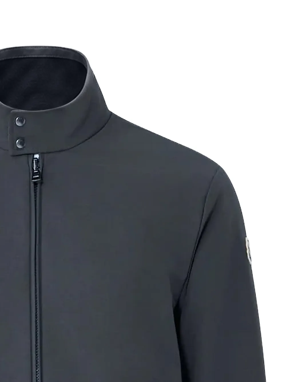  Moncler Striped Cuffs Zip Jacket - Grey 