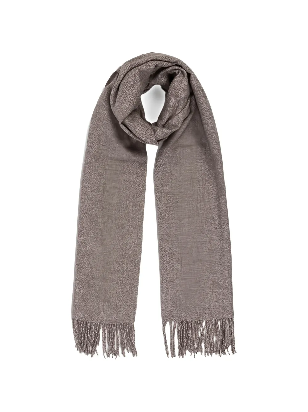  Goia Printed Fringed Scarf - Neutrals 