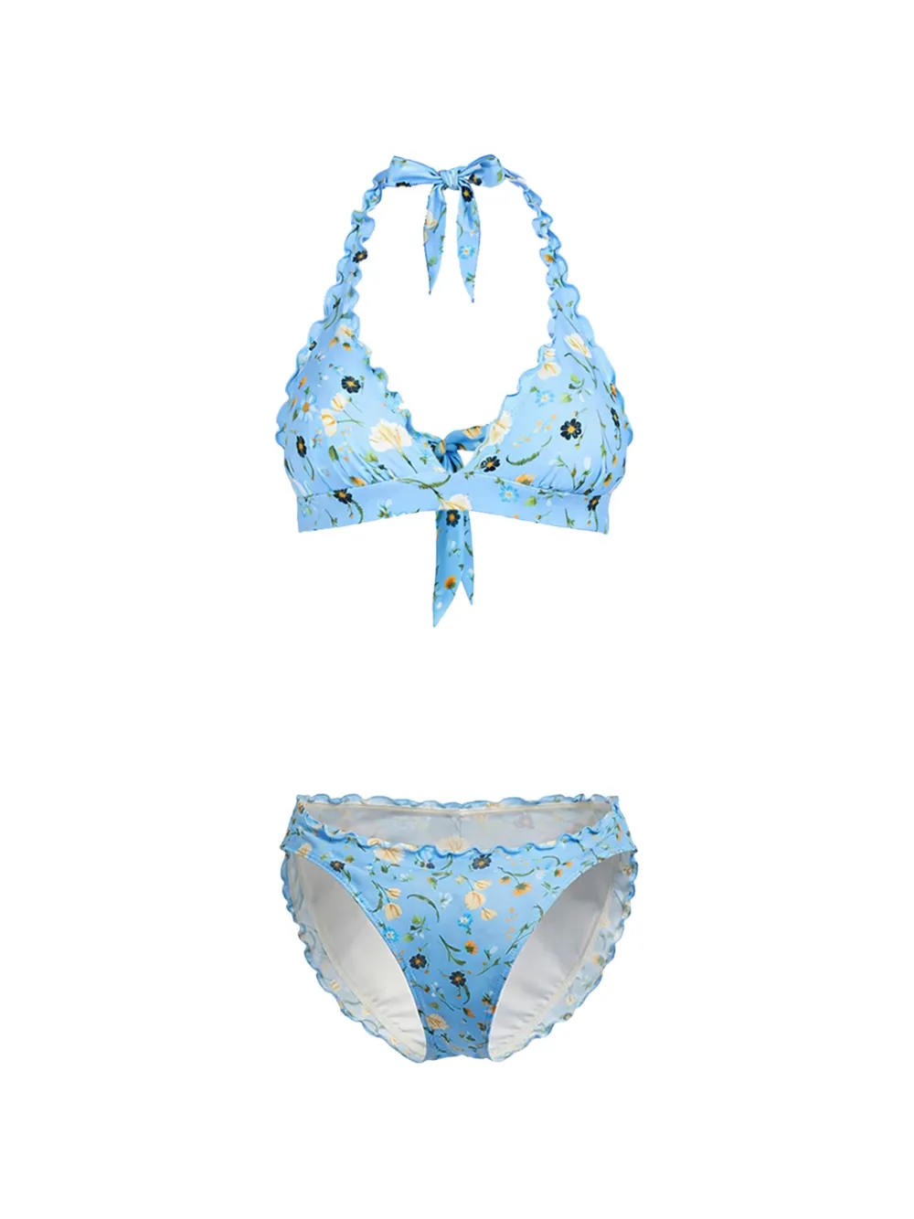 Seafolly Modern Romance floral-print bikini - Blu