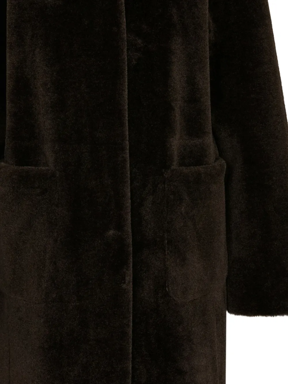  Juvia Teddy Faux-fur Coat - Brown 