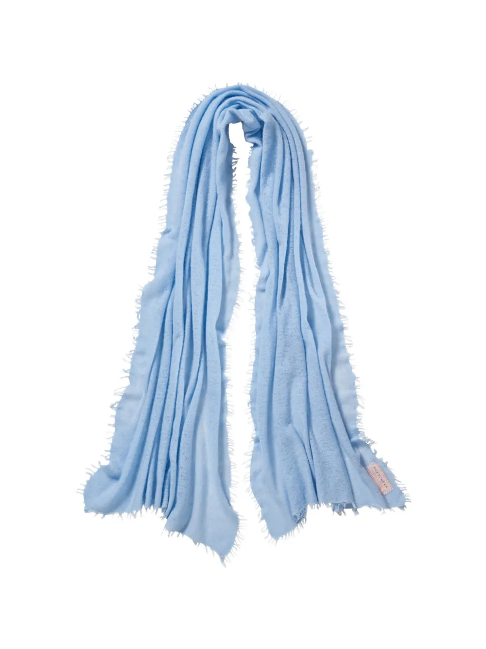 Himalaya Clothing fringed-edges scarf - Blu