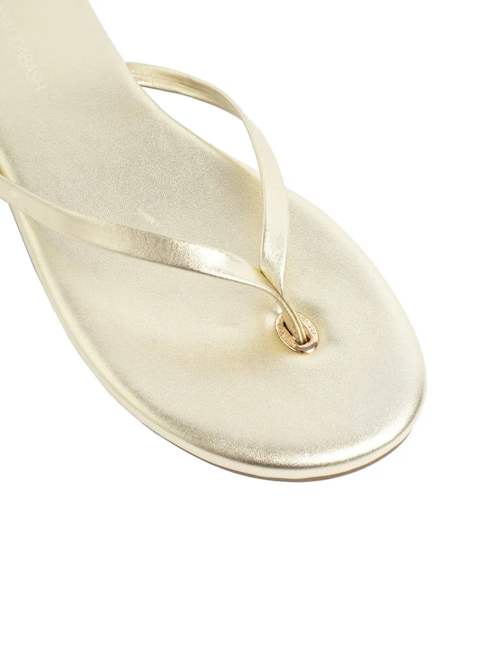 Melissa Odabash logo-detail flip flops Goud
