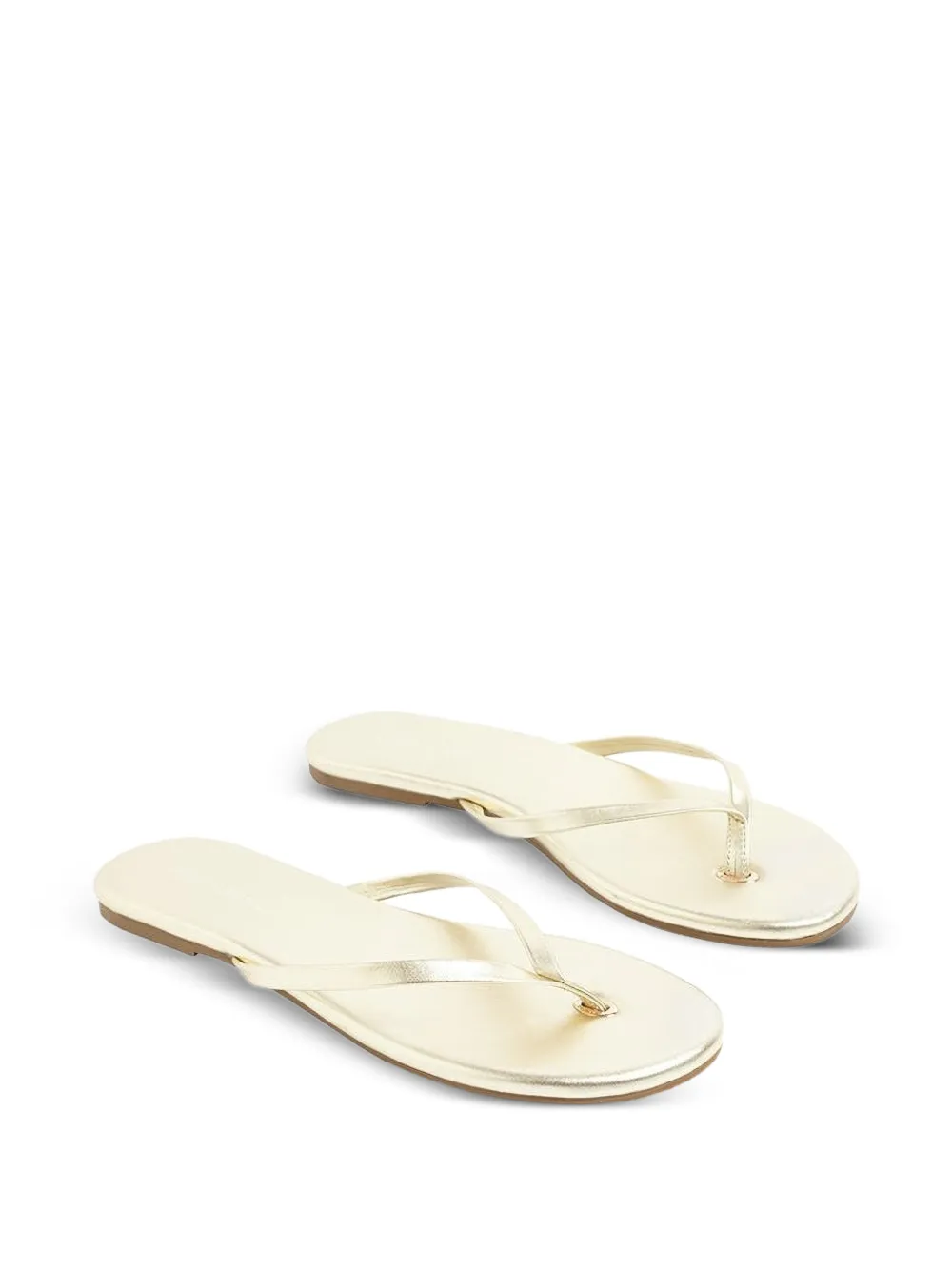 Melissa Odabash logo-detail flip flops Goud