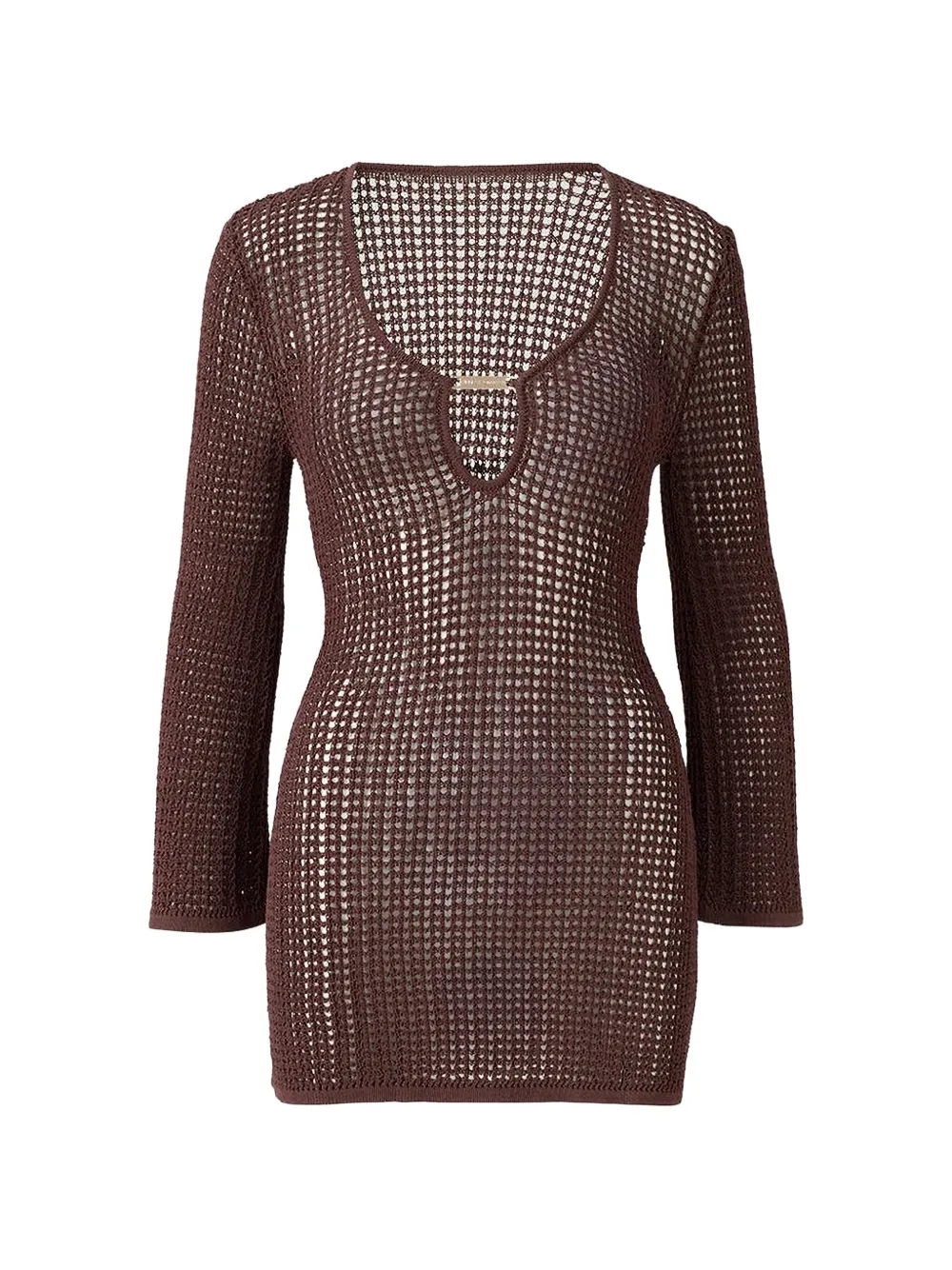 Melissa Odabash Ellis crochet mini beach dress - Braun