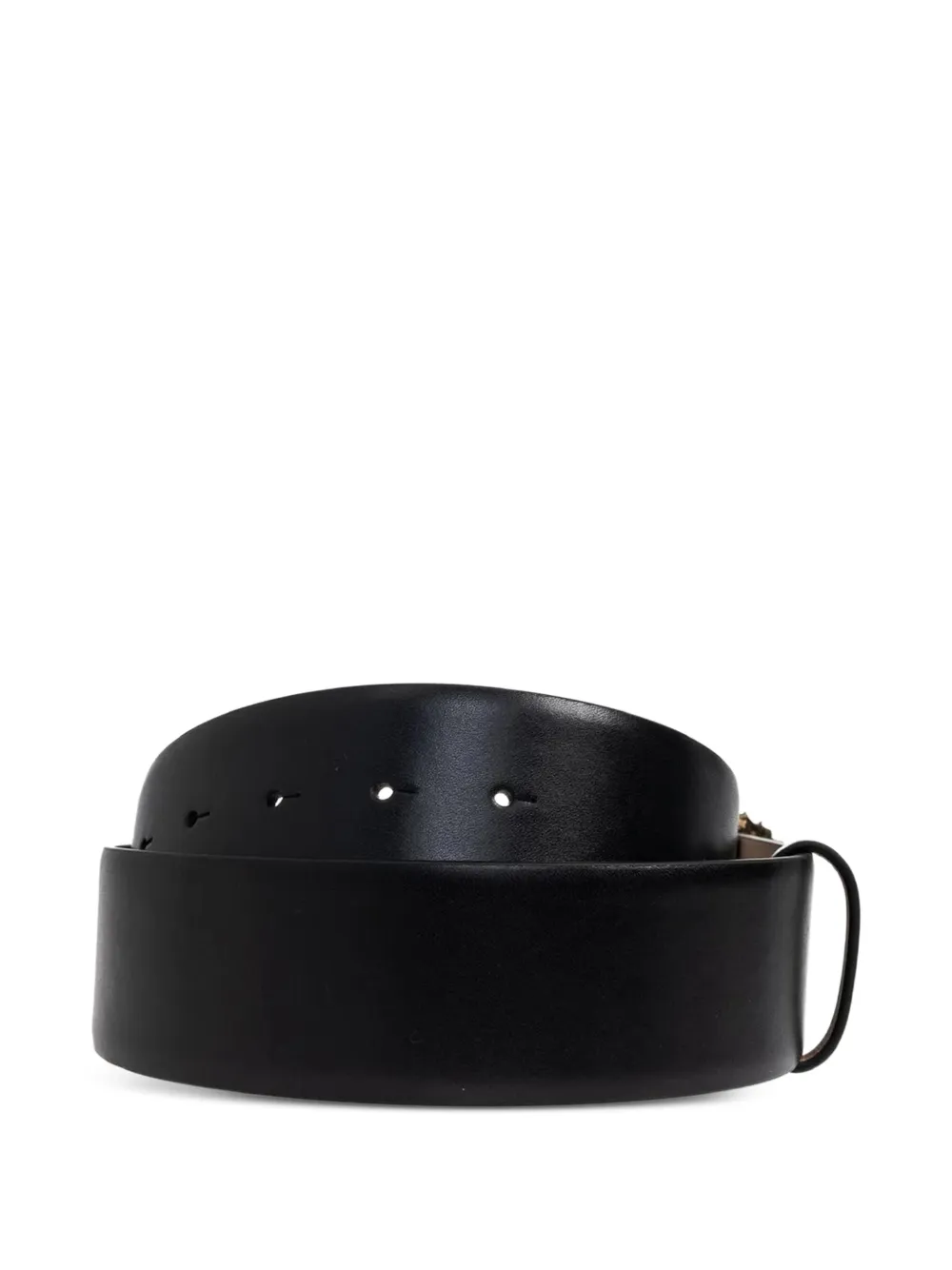  Alexander Mcqueen Floral-buckle Belt - Black 