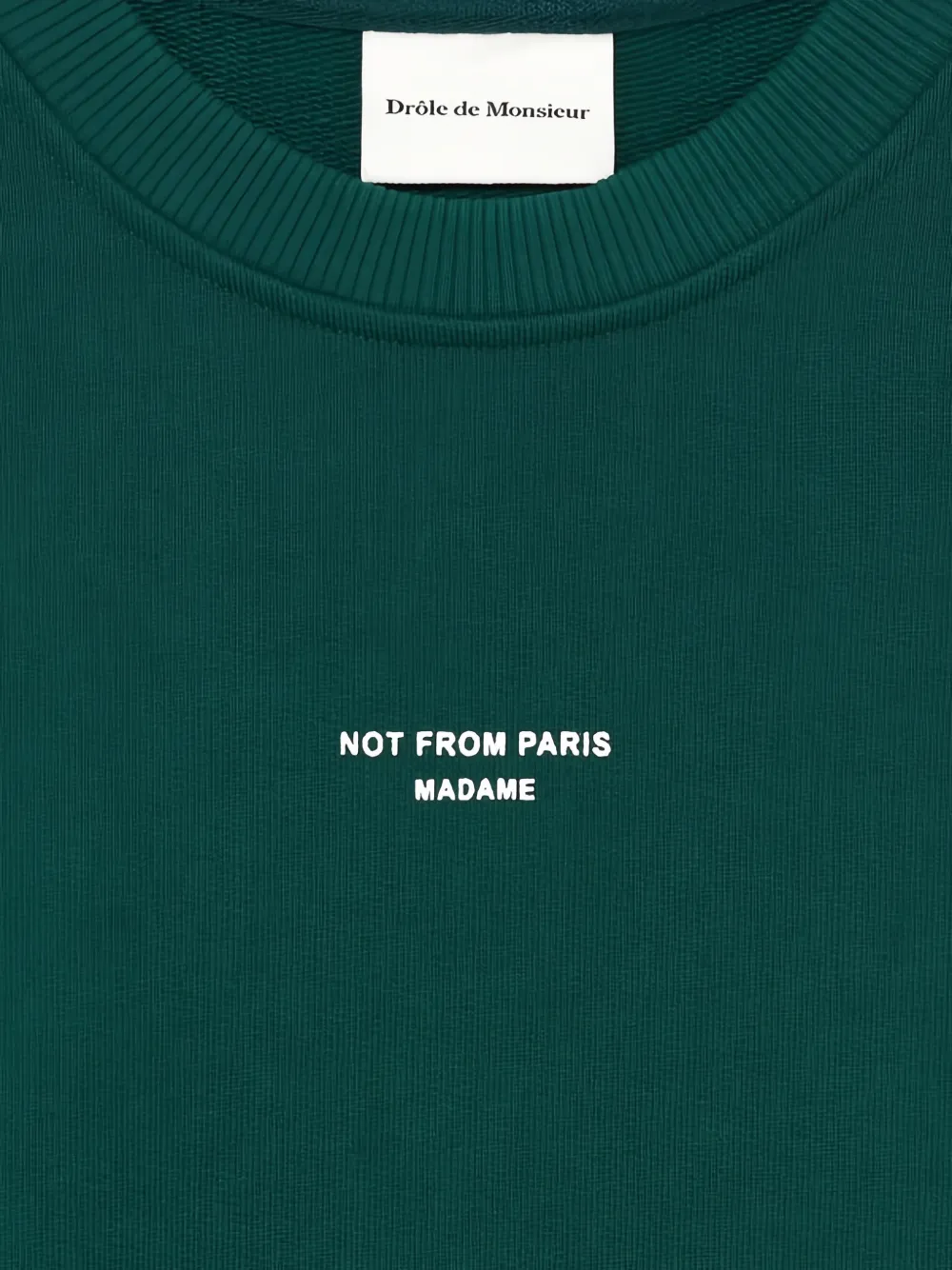 Drôle De Monsieur Sweater met ronde hals Groen