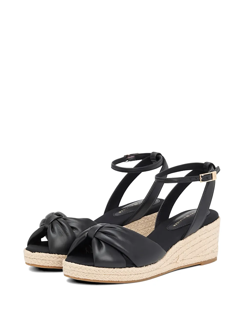 Tommy Hilfiger Sandalen met strik Zwart