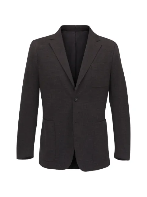 Canali checked single-breasted blazer